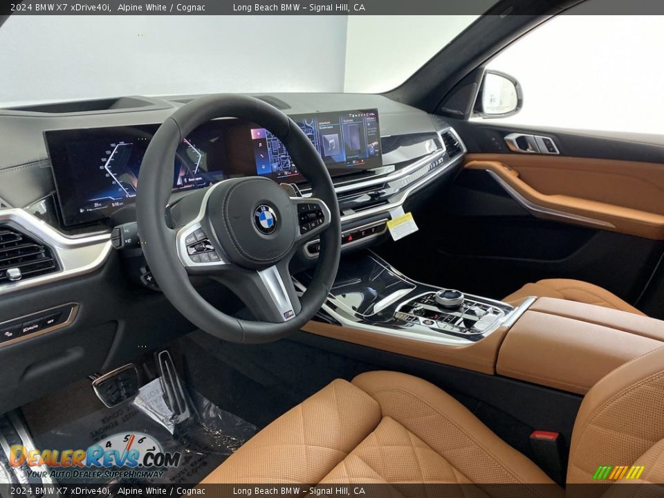 2024 BMW X7 xDrive40i Alpine White / Cognac Photo #12