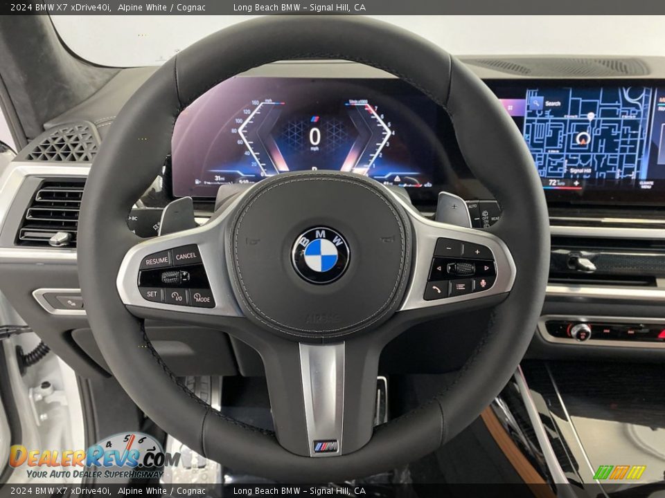 2024 BMW X7 xDrive40i Alpine White / Cognac Photo #14
