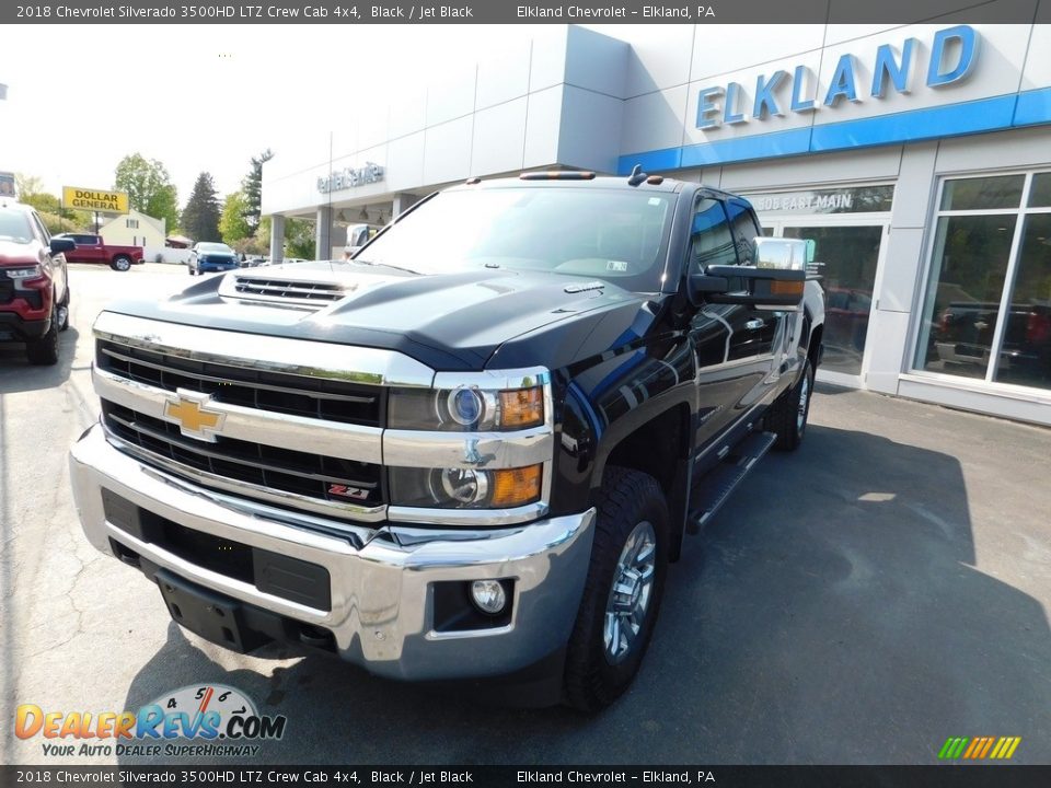 2018 Chevrolet Silverado 3500HD LTZ Crew Cab 4x4 Black / Jet Black Photo #2