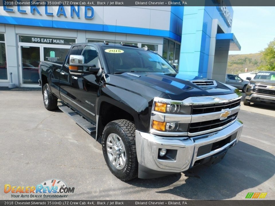 2018 Chevrolet Silverado 3500HD LTZ Crew Cab 4x4 Black / Jet Black Photo #4