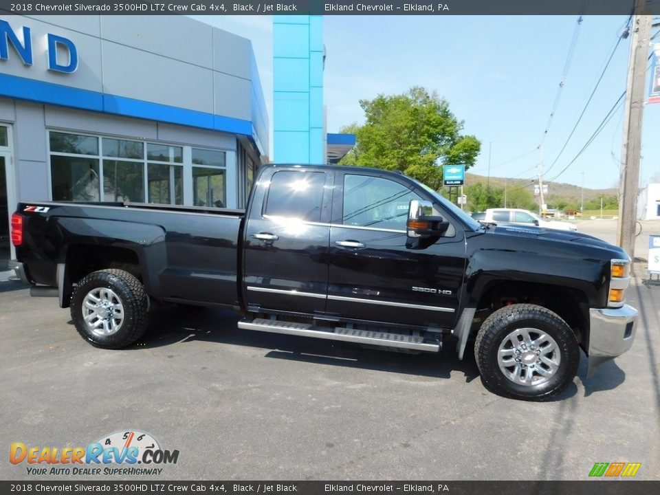 2018 Chevrolet Silverado 3500HD LTZ Crew Cab 4x4 Black / Jet Black Photo #6