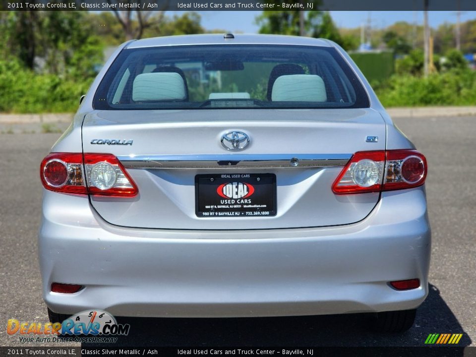 2011 Toyota Corolla LE Classic Silver Metallic / Ash Photo #4