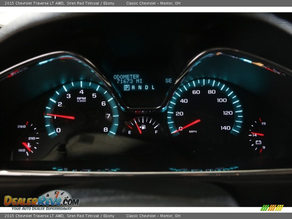 2015 Chevrolet Traverse LT AWD Siren Red Tintcoat / Ebony Photo #8