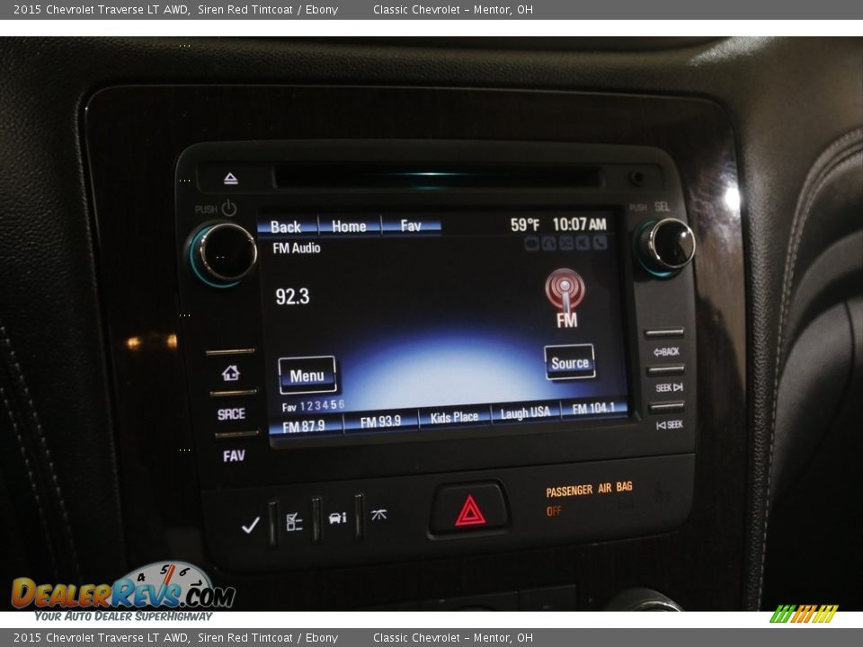 2015 Chevrolet Traverse LT AWD Siren Red Tintcoat / Ebony Photo #10