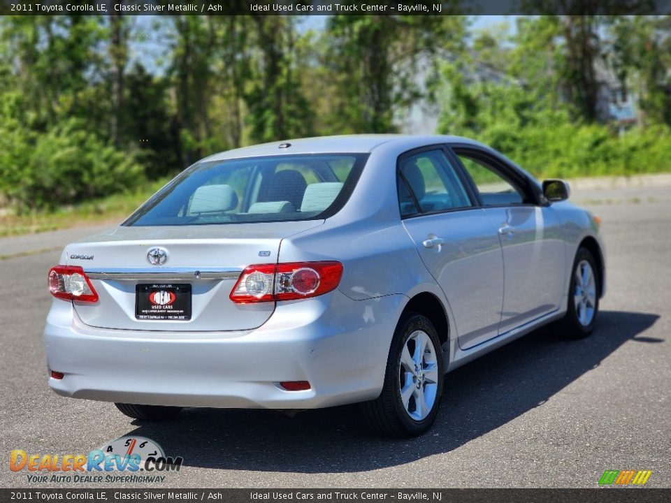 2011 Toyota Corolla LE Classic Silver Metallic / Ash Photo #8