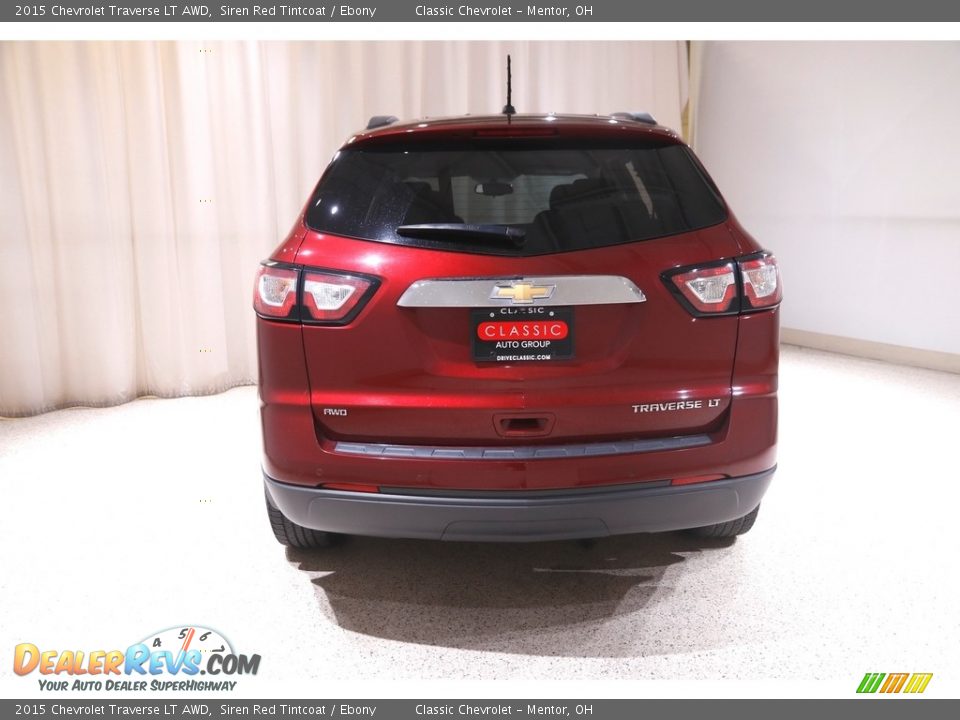 2015 Chevrolet Traverse LT AWD Siren Red Tintcoat / Ebony Photo #18