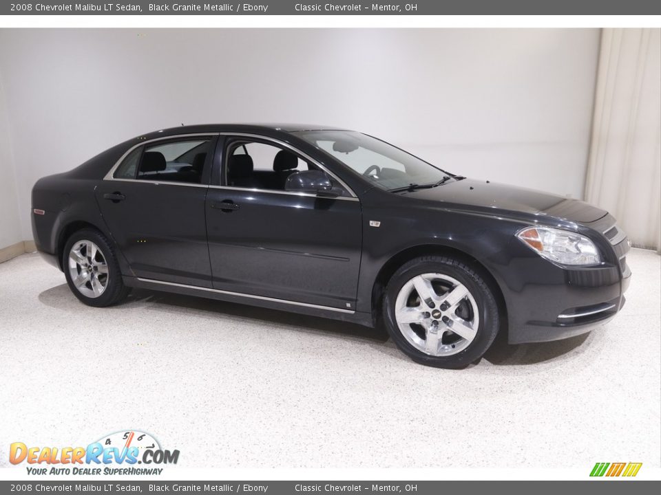 2008 Chevrolet Malibu LT Sedan Black Granite Metallic / Ebony Photo #1