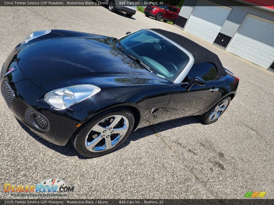 2008 Pontiac Solstice GXP Roadster Mysterious Black / Ebony Photo #4