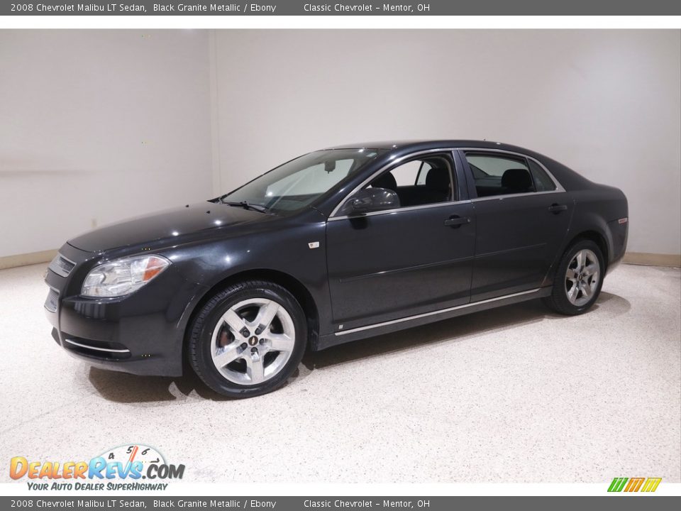 2008 Chevrolet Malibu LT Sedan Black Granite Metallic / Ebony Photo #3