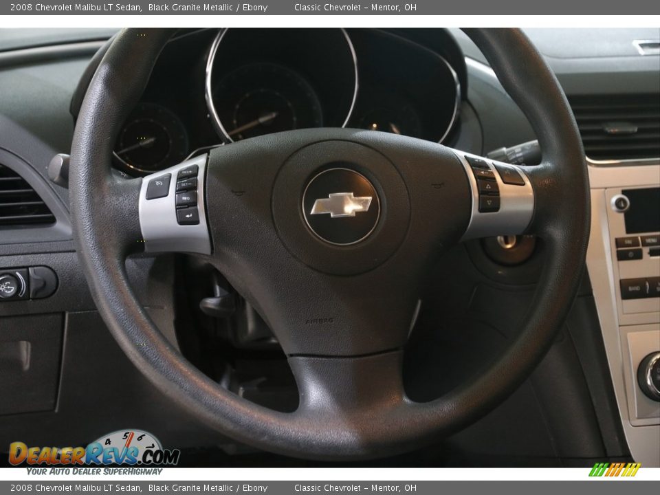 2008 Chevrolet Malibu LT Sedan Black Granite Metallic / Ebony Photo #7