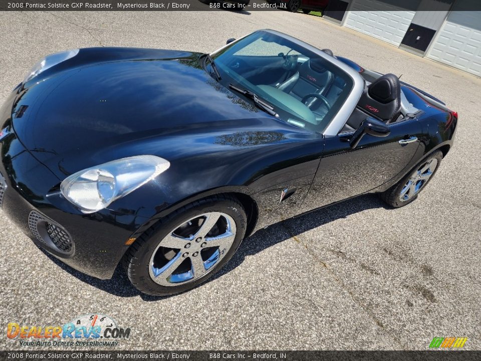 2008 Pontiac Solstice GXP Roadster Mysterious Black / Ebony Photo #9