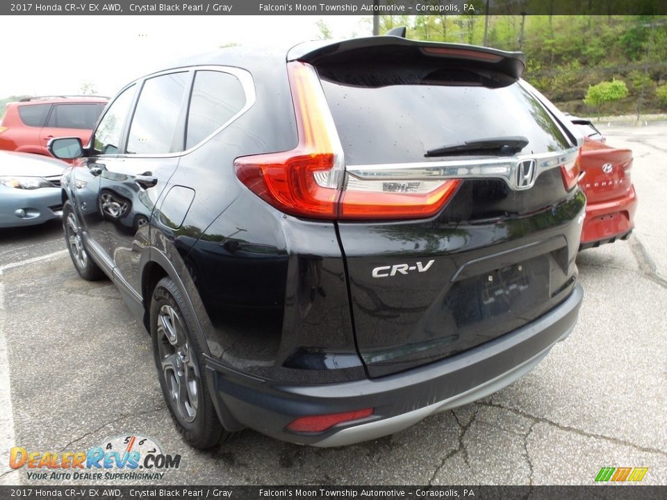 2017 Honda CR-V EX AWD Crystal Black Pearl / Gray Photo #2