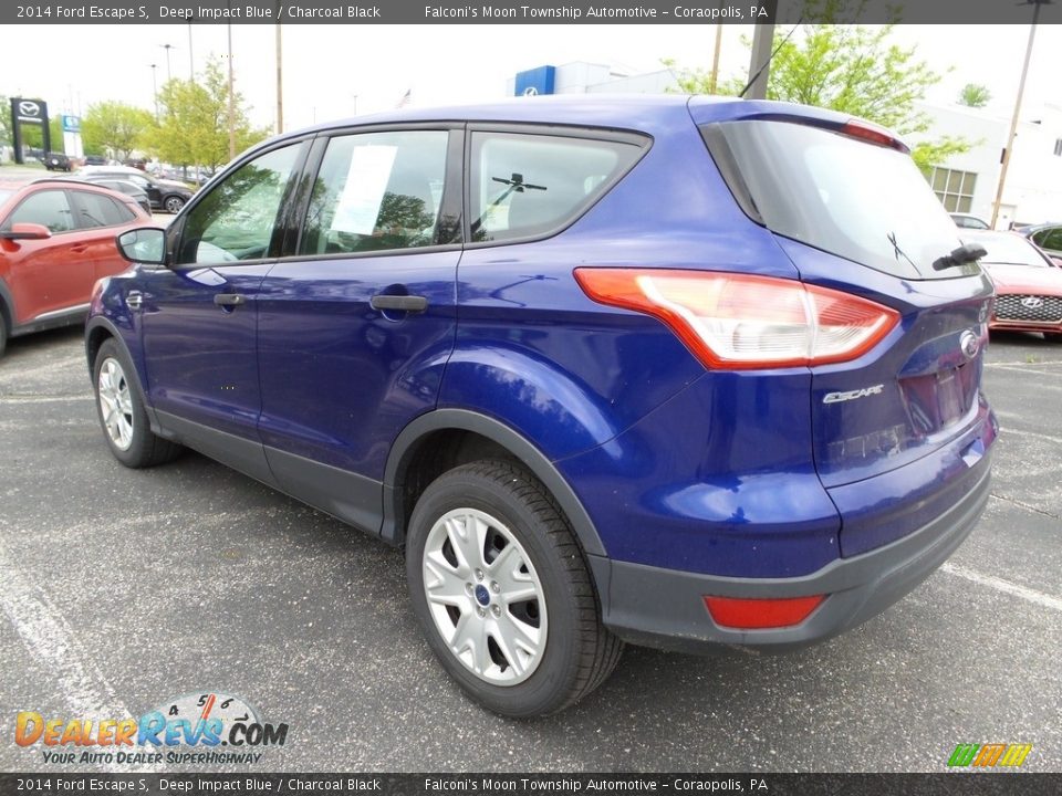 2014 Ford Escape S Deep Impact Blue / Charcoal Black Photo #2