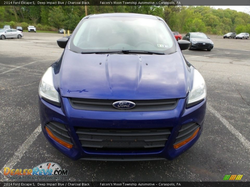 2014 Ford Escape S Deep Impact Blue / Charcoal Black Photo #4