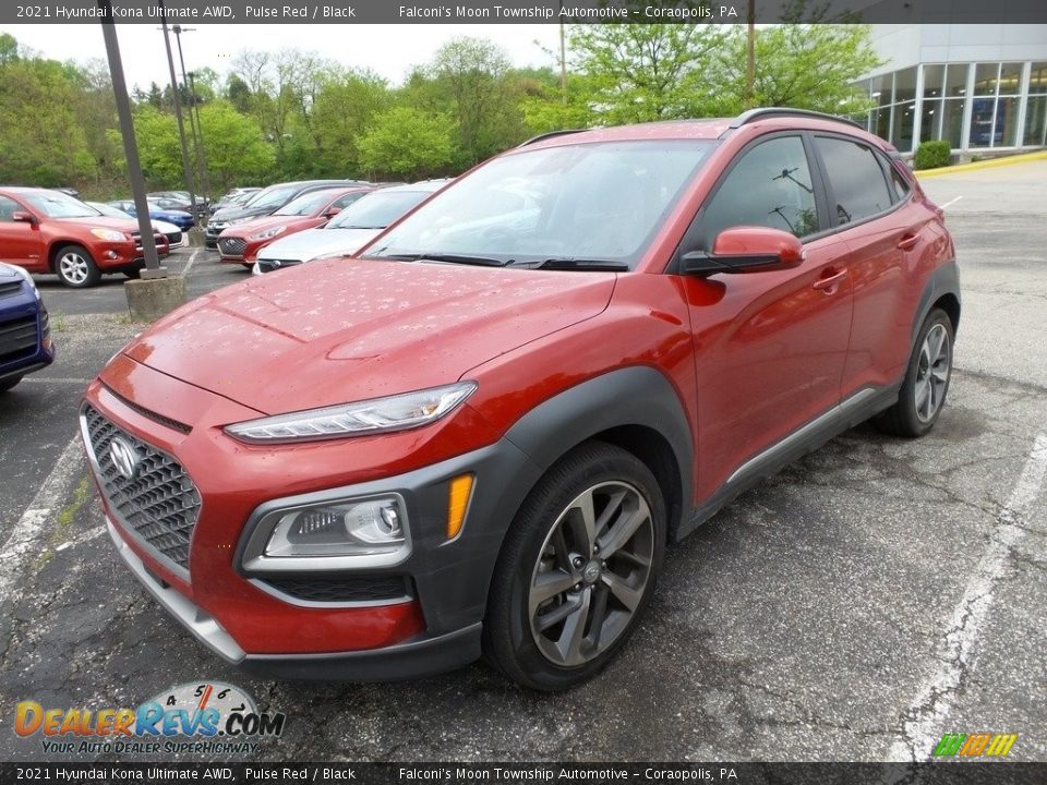 Front 3/4 View of 2021 Hyundai Kona Ultimate AWD Photo #1