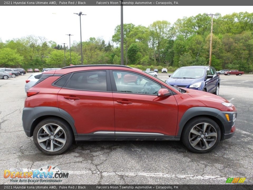 Pulse Red 2021 Hyundai Kona Ultimate AWD Photo #3