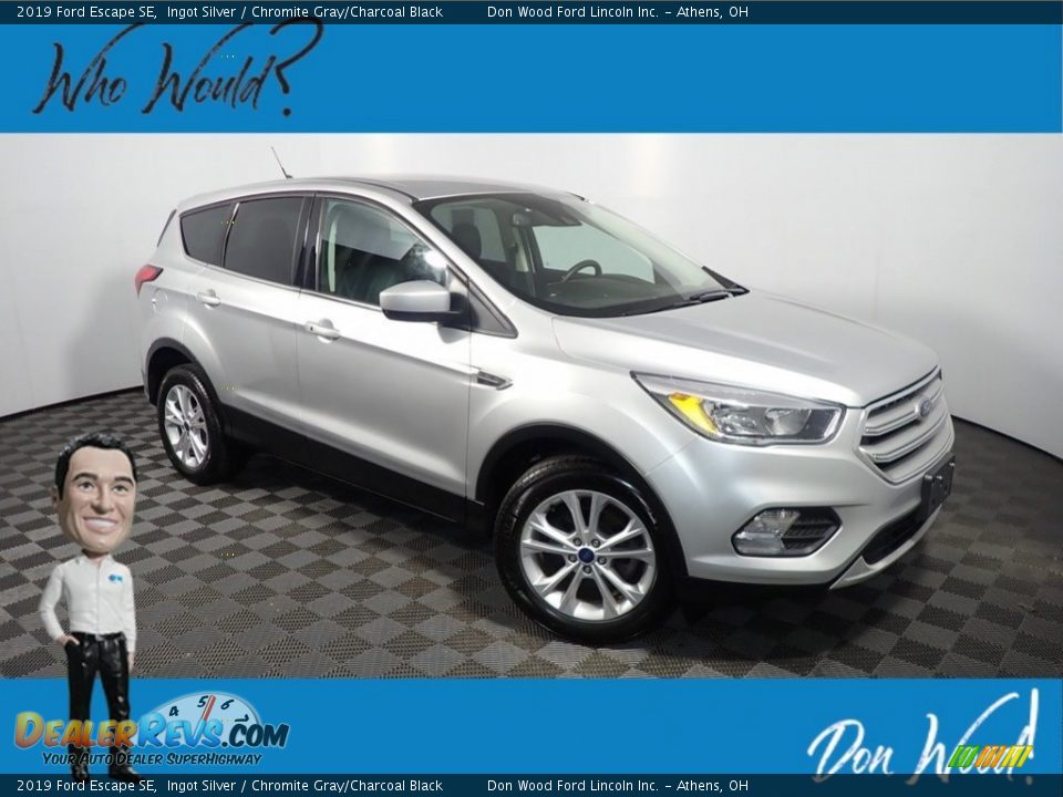 2019 Ford Escape SE Ingot Silver / Chromite Gray/Charcoal Black Photo #1