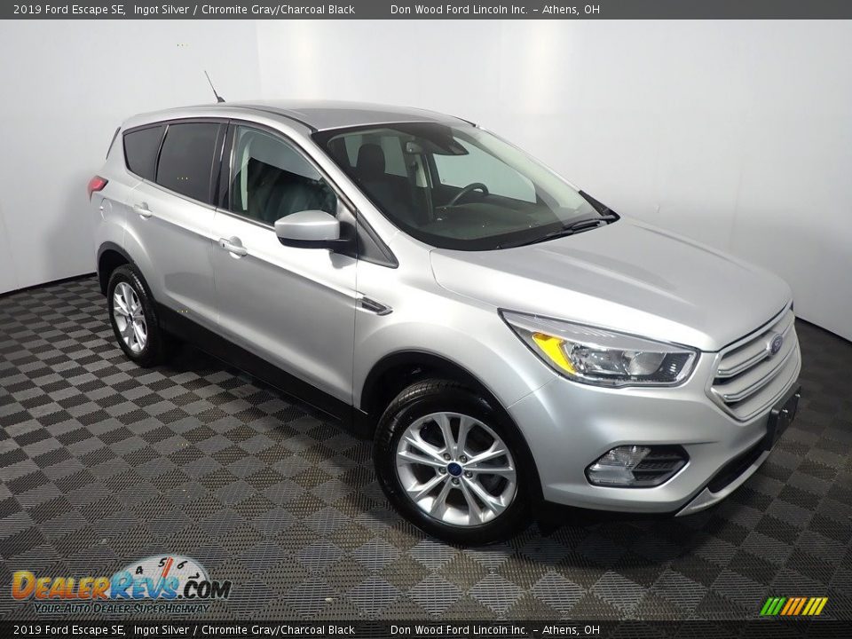 2019 Ford Escape SE Ingot Silver / Chromite Gray/Charcoal Black Photo #3