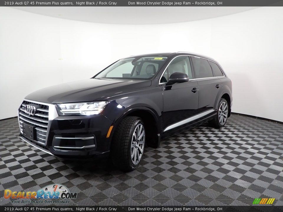 2019 Audi Q7 45 Premium Plus quattro Night Black / Rock Gray Photo #7