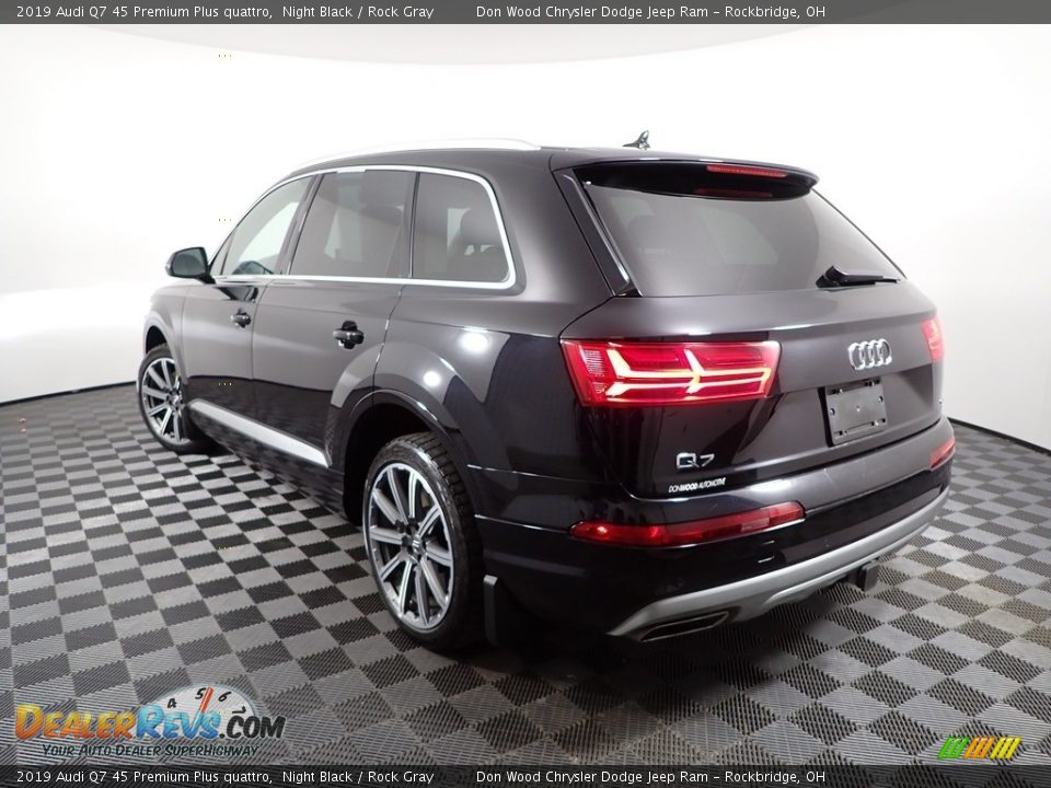2019 Audi Q7 45 Premium Plus quattro Night Black / Rock Gray Photo #8