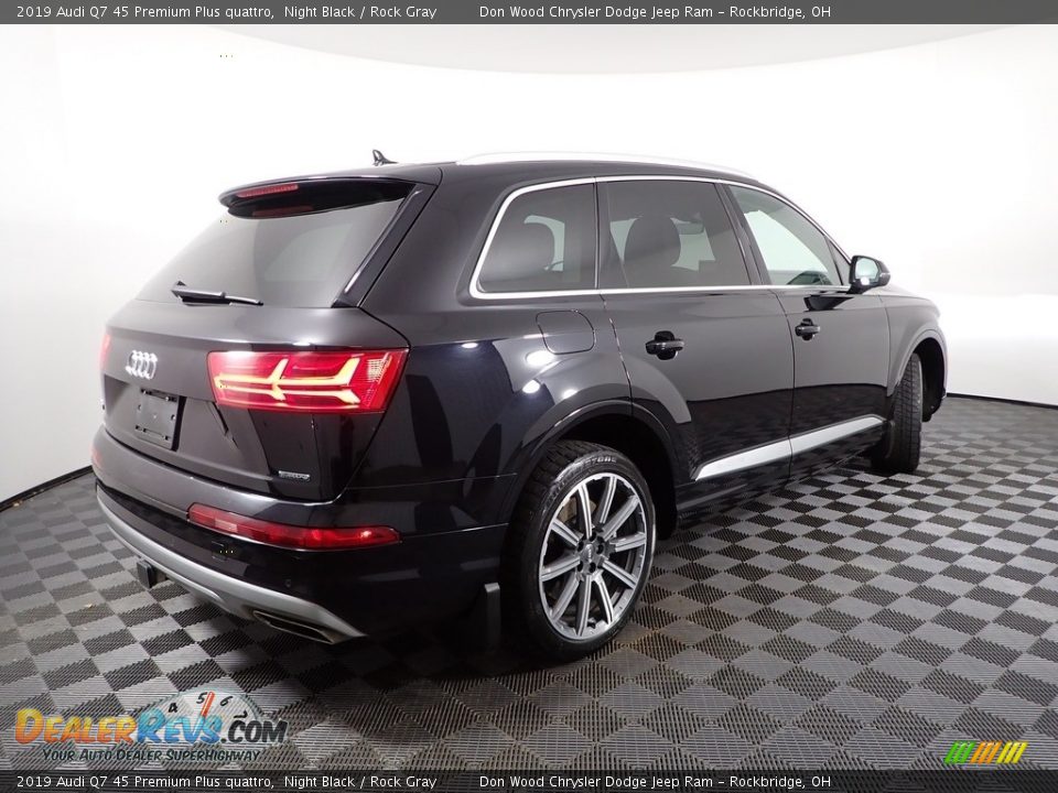 2019 Audi Q7 45 Premium Plus quattro Night Black / Rock Gray Photo #13