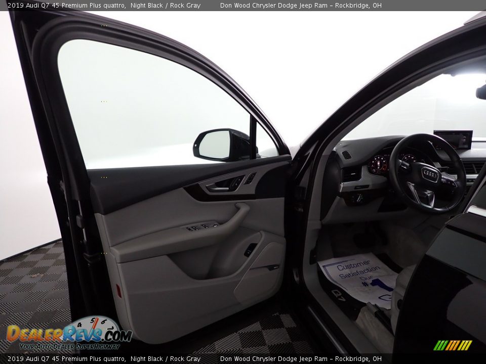 2019 Audi Q7 45 Premium Plus quattro Night Black / Rock Gray Photo #14