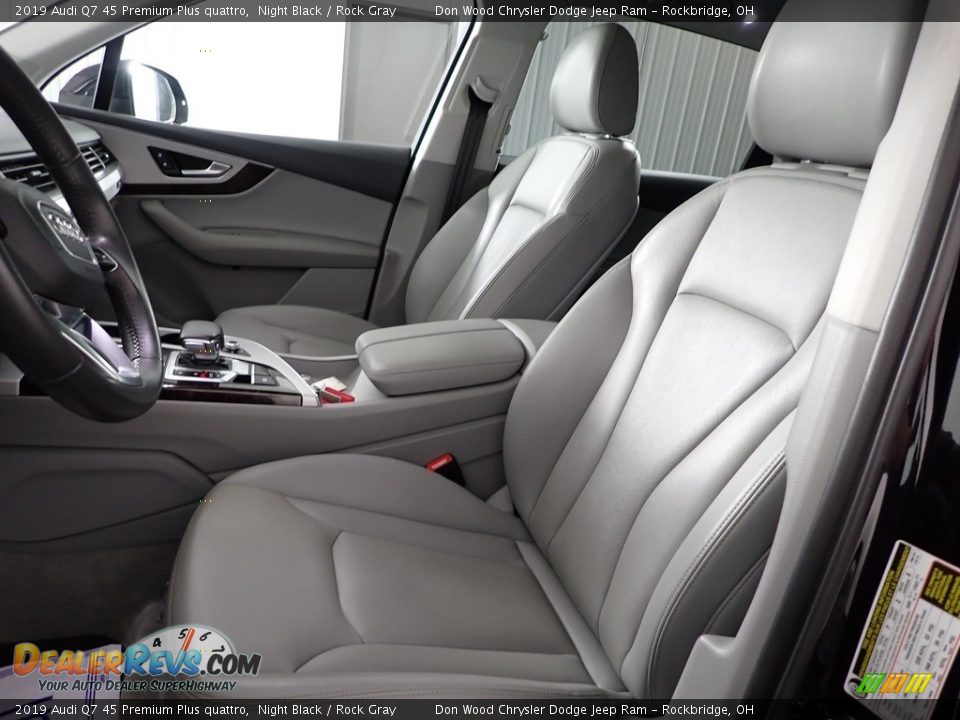 Rock Gray Interior - 2019 Audi Q7 45 Premium Plus quattro Photo #17
