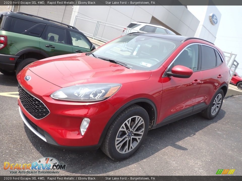 2020 Ford Escape SEL 4WD Rapid Red Metallic / Ebony Black Photo #1