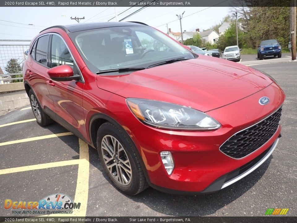 2020 Ford Escape SEL 4WD Rapid Red Metallic / Ebony Black Photo #3