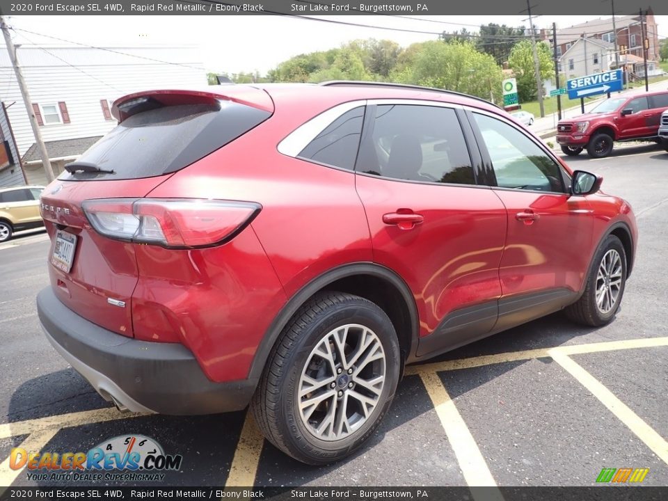 2020 Ford Escape SEL 4WD Rapid Red Metallic / Ebony Black Photo #4