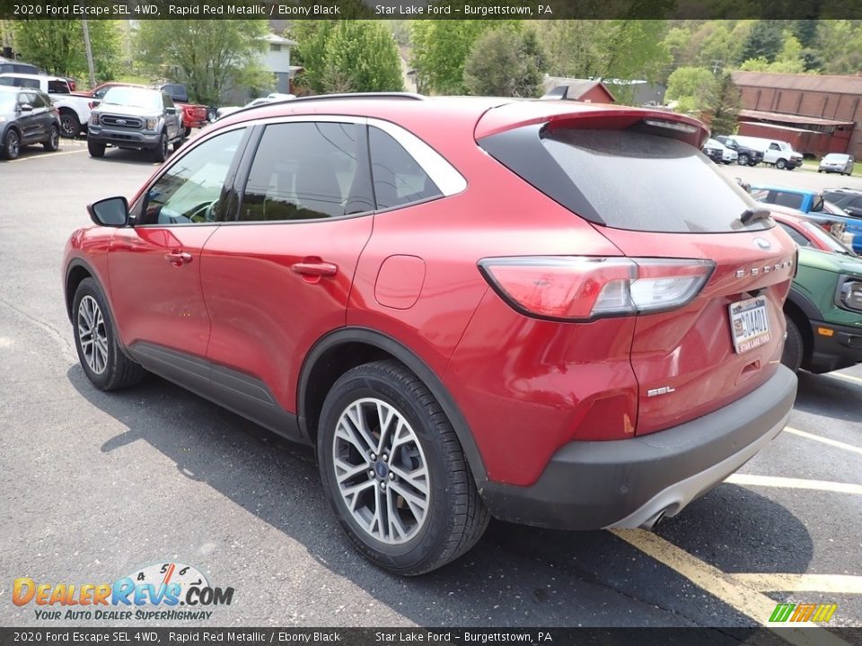 2020 Ford Escape SEL 4WD Rapid Red Metallic / Ebony Black Photo #5