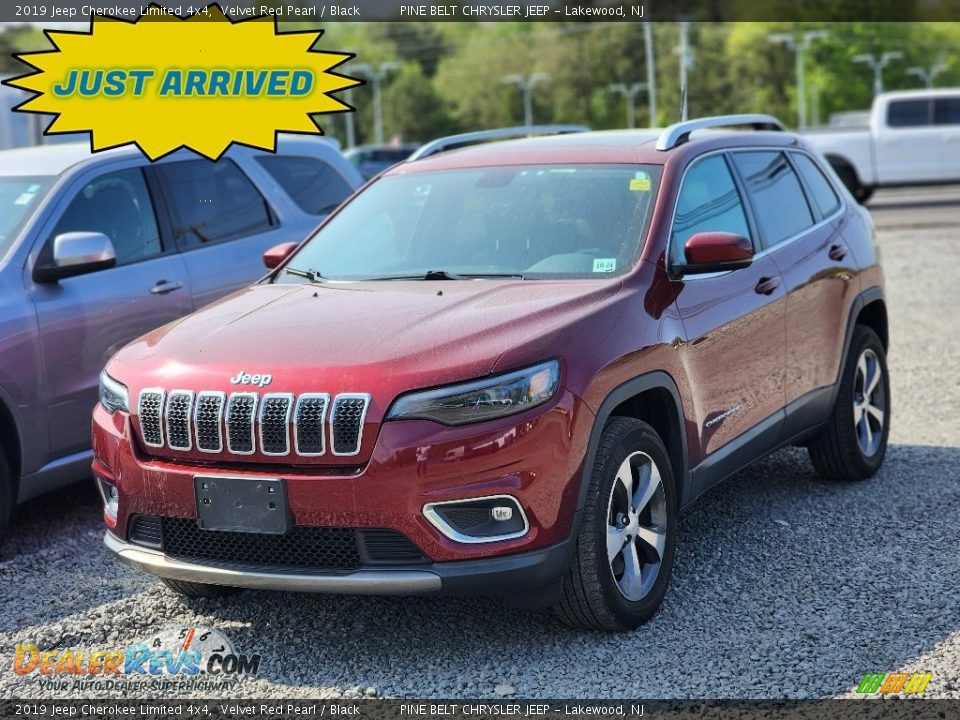 2019 Jeep Cherokee Limited 4x4 Velvet Red Pearl / Black Photo #1