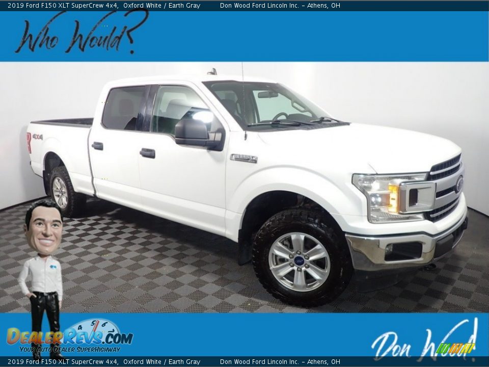 2019 Ford F150 XLT SuperCrew 4x4 Oxford White / Earth Gray Photo #1