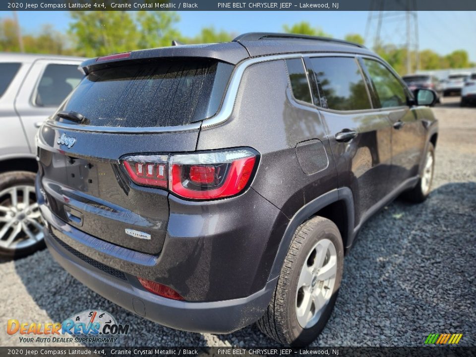 2020 Jeep Compass Latitude 4x4 Granite Crystal Metallic / Black Photo #3