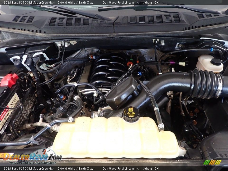 2019 Ford F150 XLT SuperCrew 4x4 Oxford White / Earth Gray Photo #7