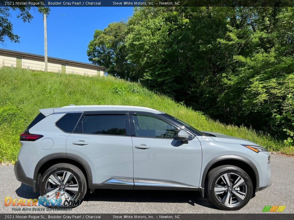 Boulder Gray Pearl 2021 Nissan Rogue SL Photo #6