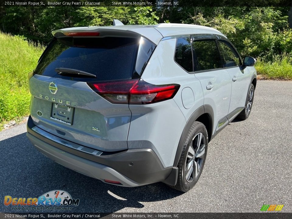 2021 Nissan Rogue SL Boulder Gray Pearl / Charcoal Photo #7