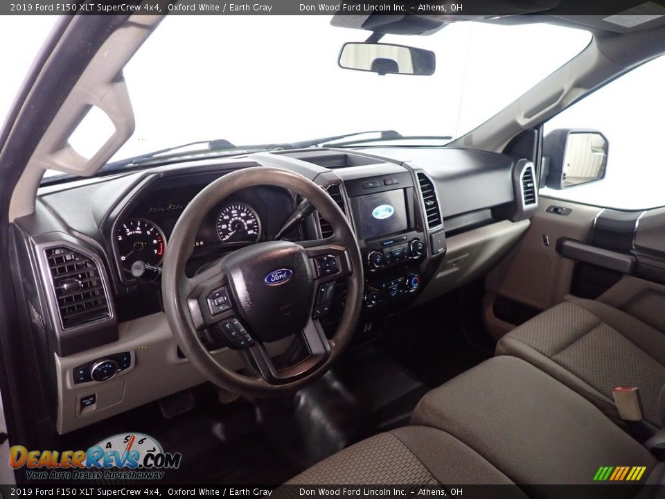2019 Ford F150 XLT SuperCrew 4x4 Oxford White / Earth Gray Photo #22