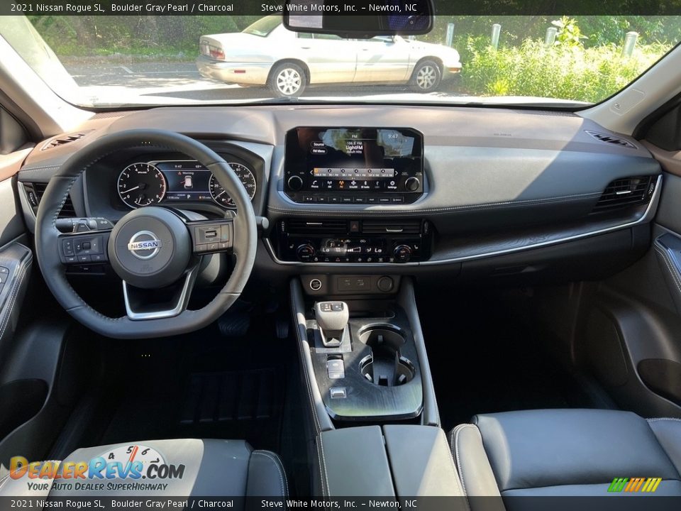 Charcoal Interior - 2021 Nissan Rogue SL Photo #17