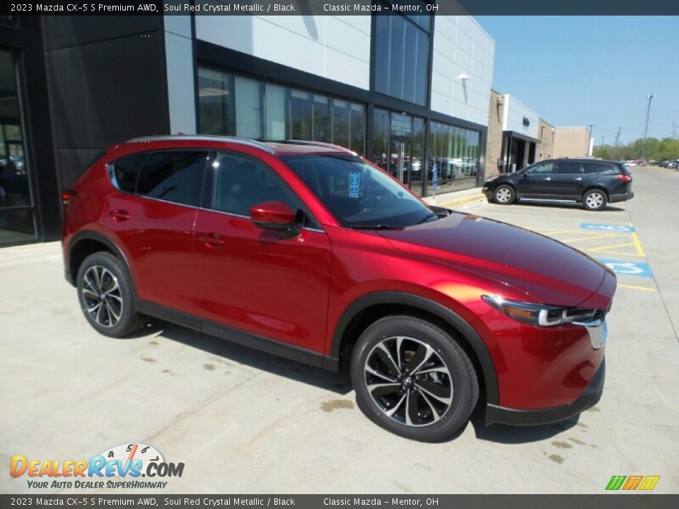 2023 Mazda CX-5 S Premium AWD Soul Red Crystal Metallic / Black Photo #1