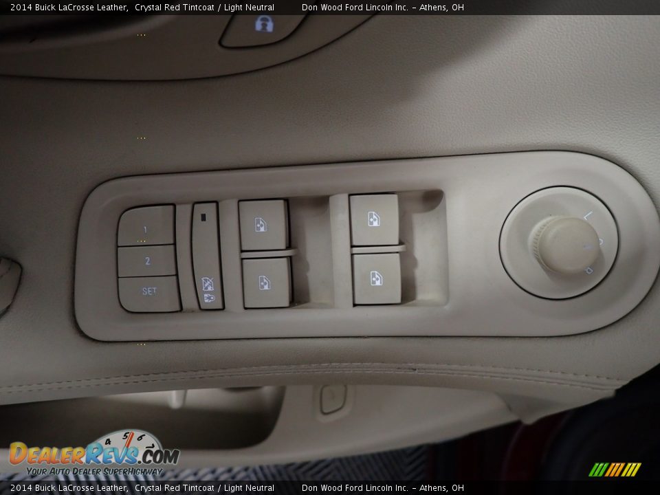 2014 Buick LaCrosse Leather Crystal Red Tintcoat / Light Neutral Photo #20