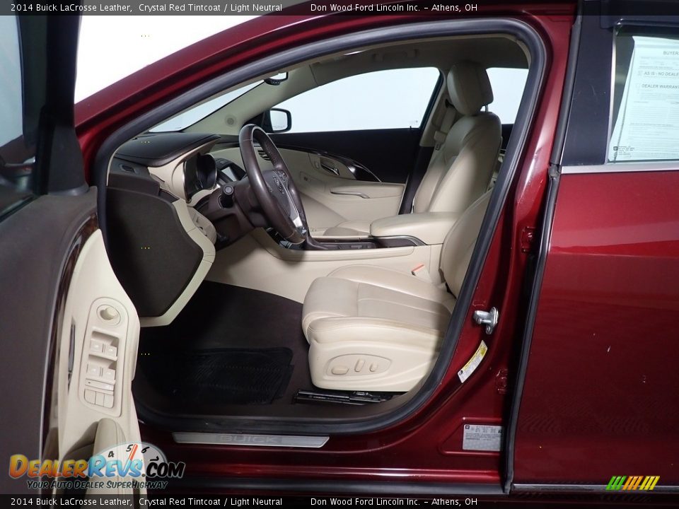 2014 Buick LaCrosse Leather Crystal Red Tintcoat / Light Neutral Photo #21