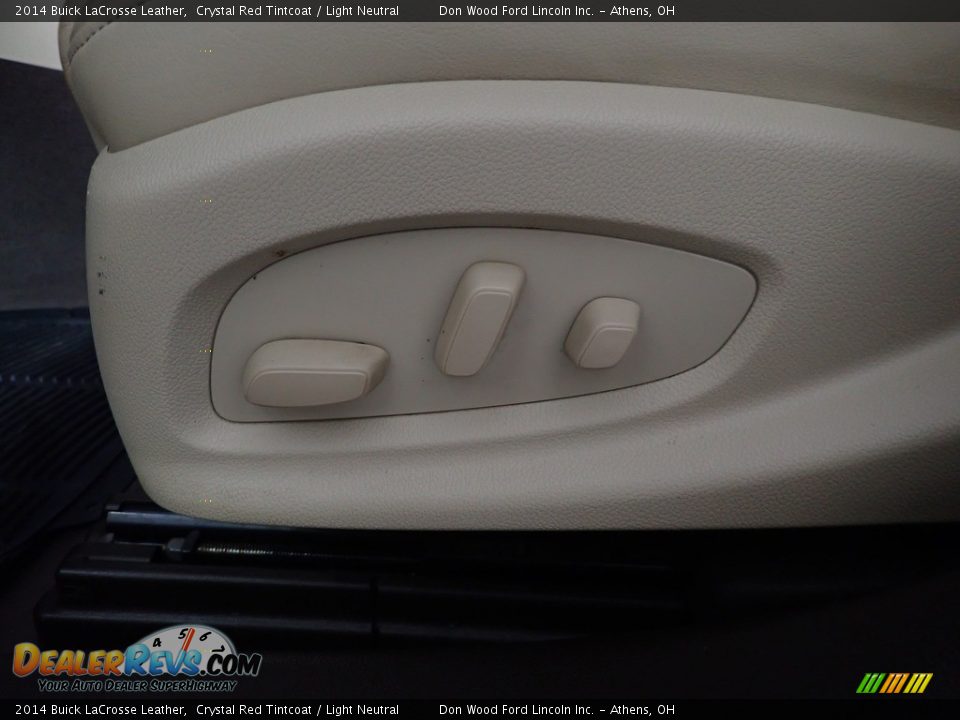 2014 Buick LaCrosse Leather Crystal Red Tintcoat / Light Neutral Photo #22