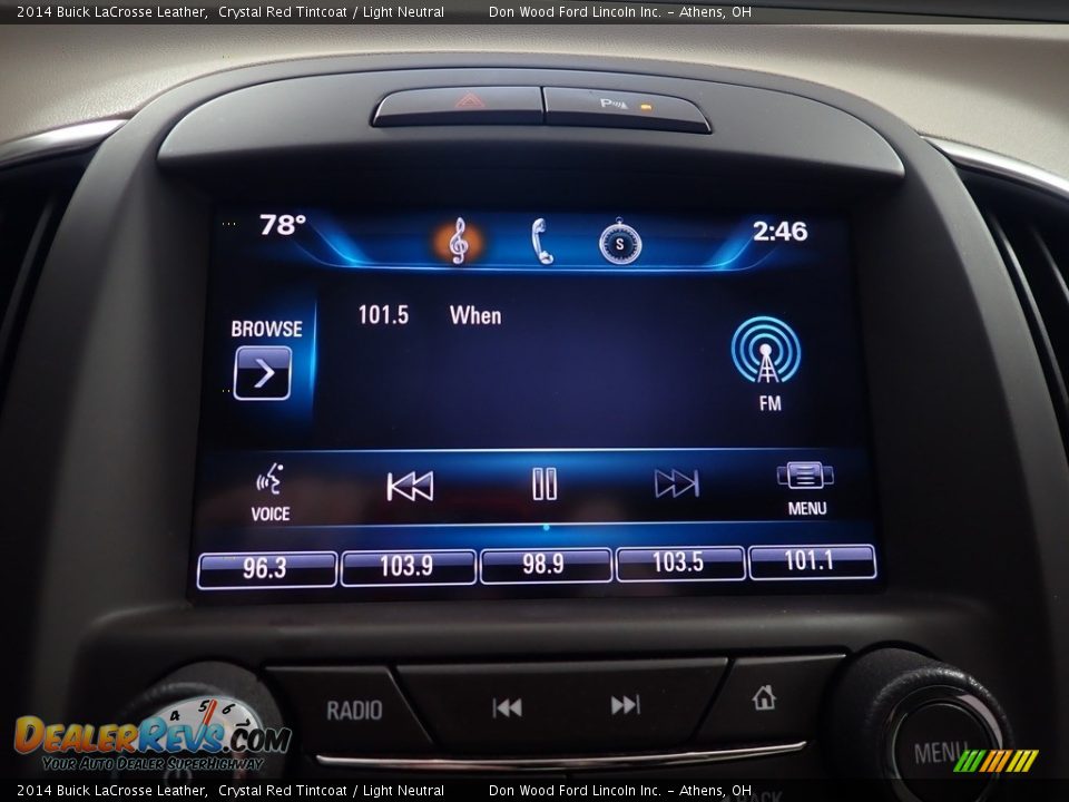 2014 Buick LaCrosse Leather Crystal Red Tintcoat / Light Neutral Photo #25