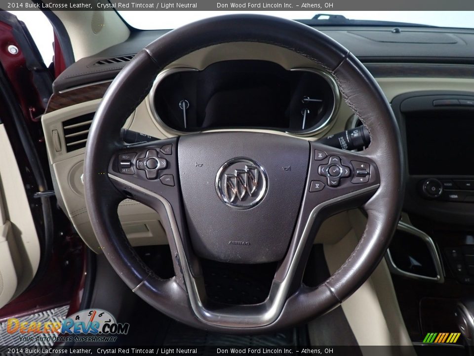 2014 Buick LaCrosse Leather Crystal Red Tintcoat / Light Neutral Photo #26