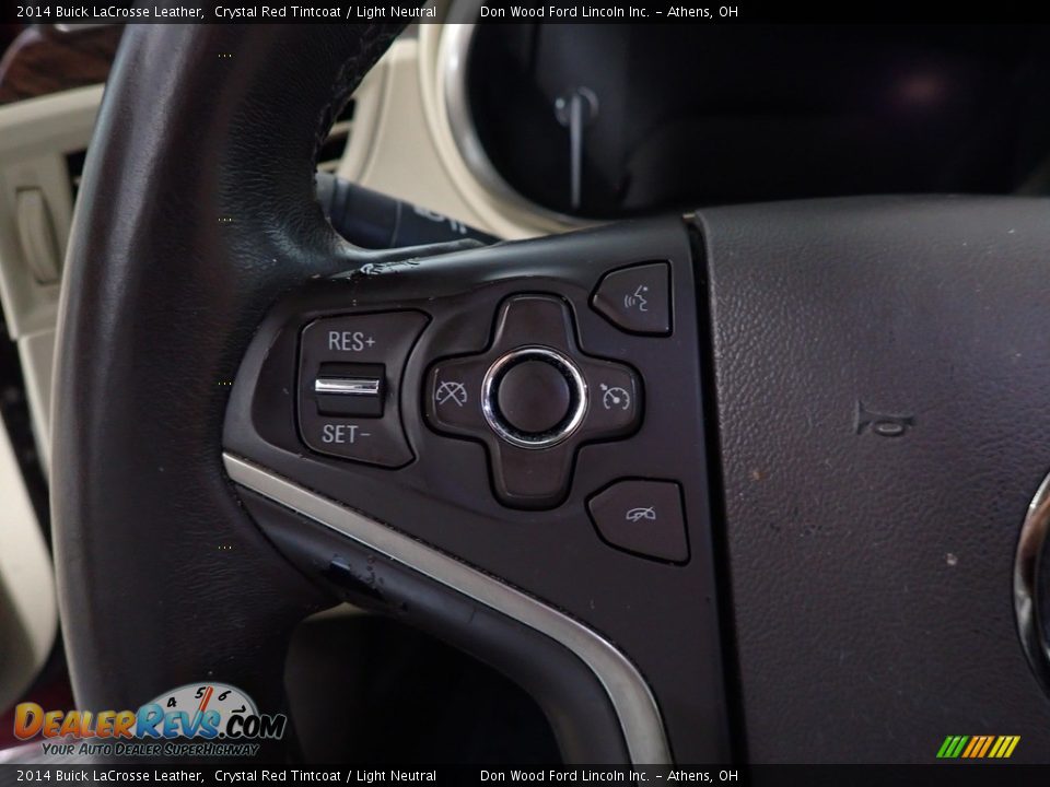 2014 Buick LaCrosse Leather Crystal Red Tintcoat / Light Neutral Photo #28