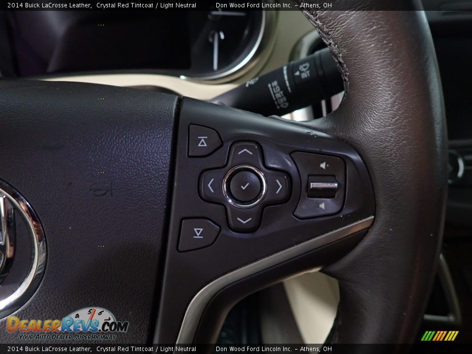 2014 Buick LaCrosse Leather Crystal Red Tintcoat / Light Neutral Photo #29