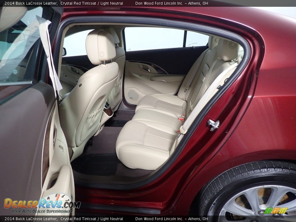 2014 Buick LaCrosse Leather Crystal Red Tintcoat / Light Neutral Photo #34