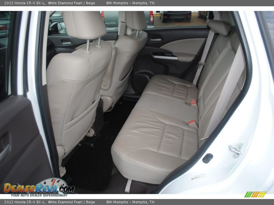 2013 Honda CR-V EX-L White Diamond Pearl / Beige Photo #21