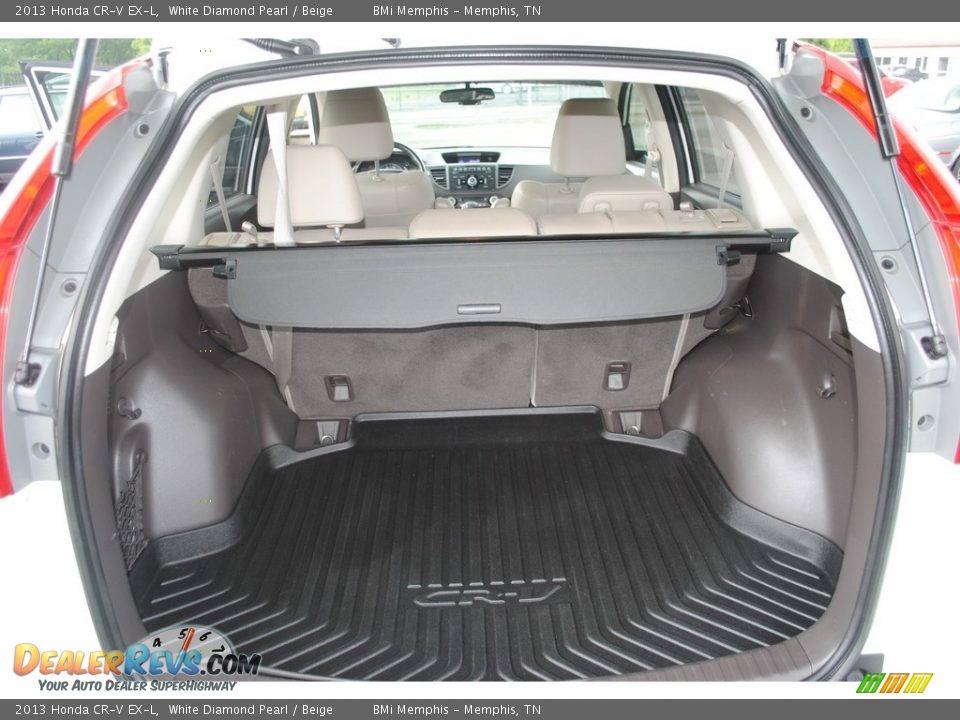 2013 Honda CR-V EX-L White Diamond Pearl / Beige Photo #22